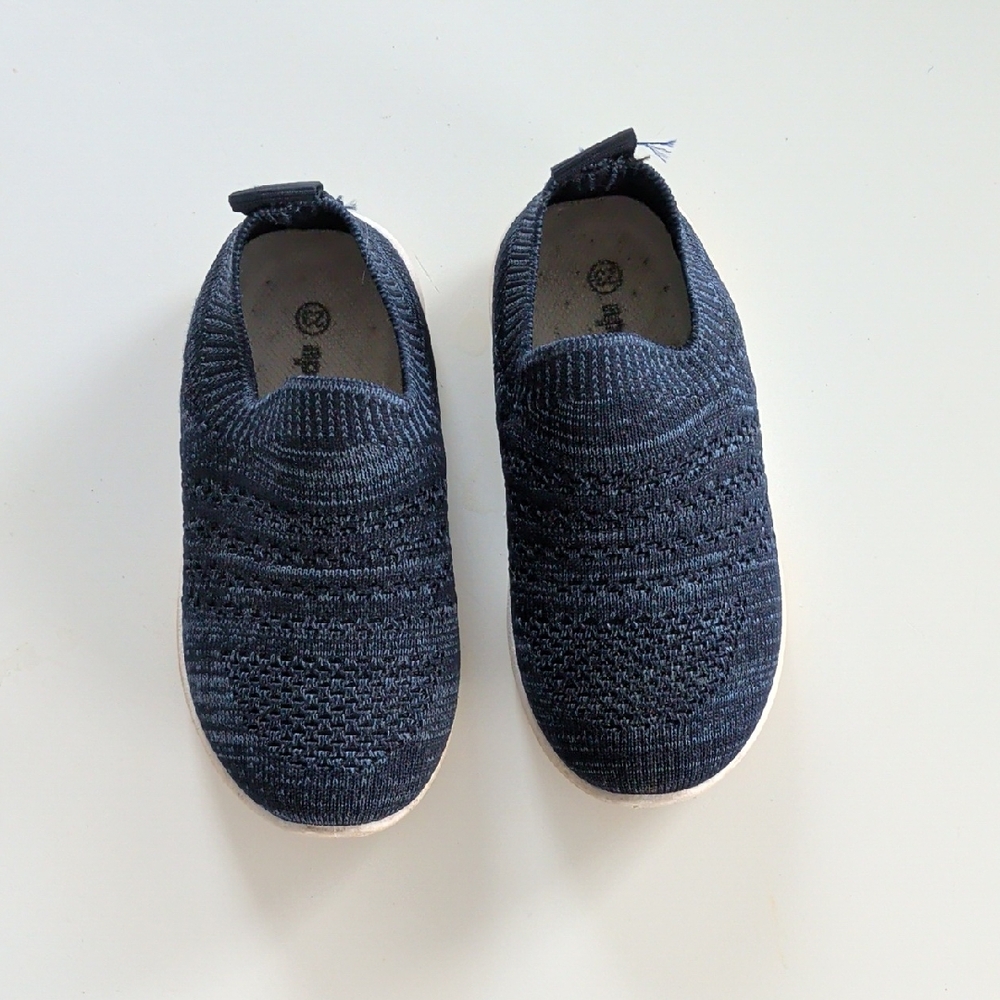 Children's Knit Slip-On Sneakers - Navy